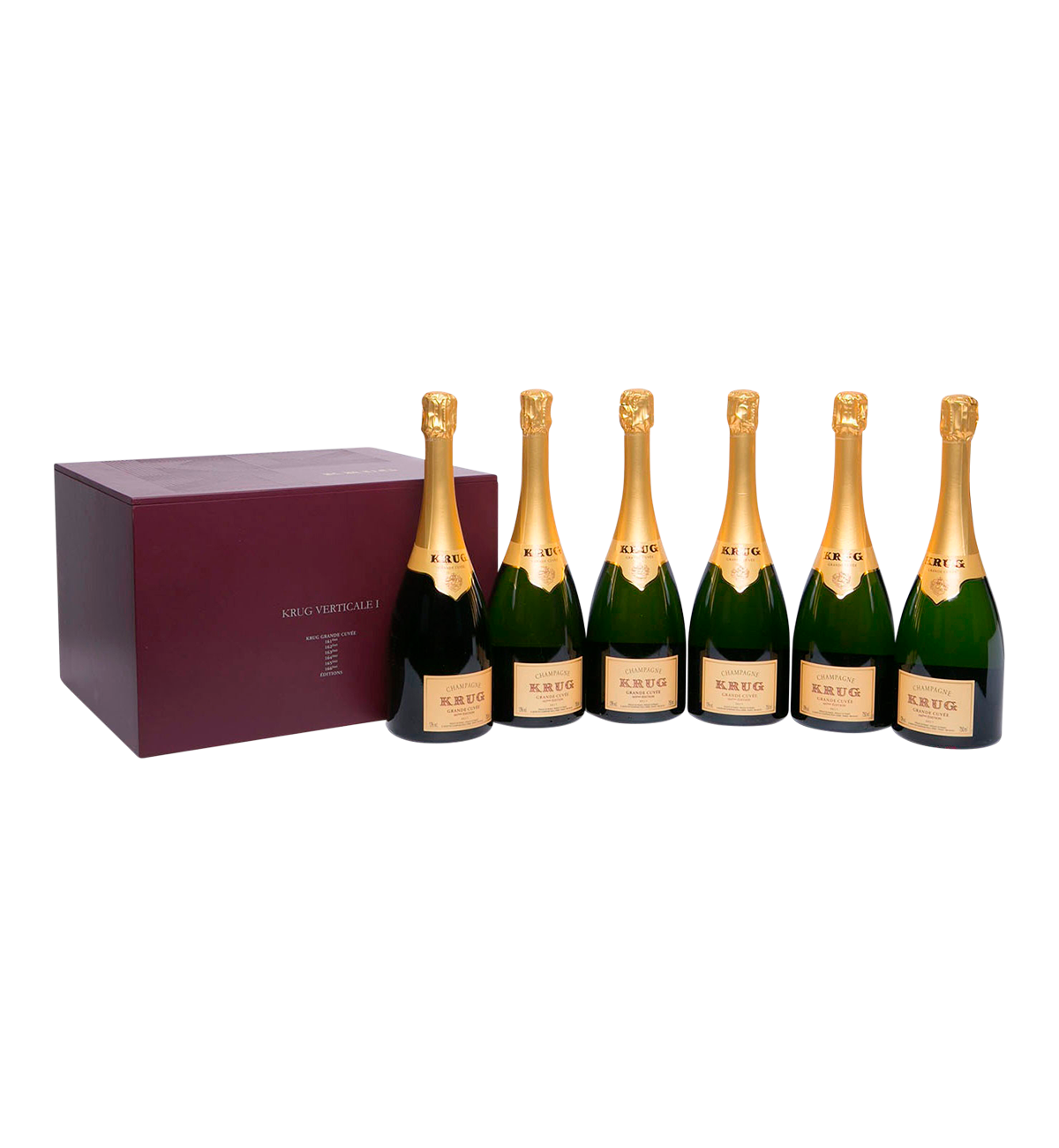 Krug Grande Cuvée Vertical Presentation Case (Editions 161-166) - 6 flasker