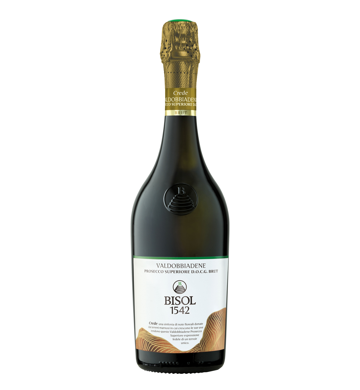 Bisol Crede Valdobbiadene Prosecco Superiore D.O.C.G Brut 2019 37,5CL