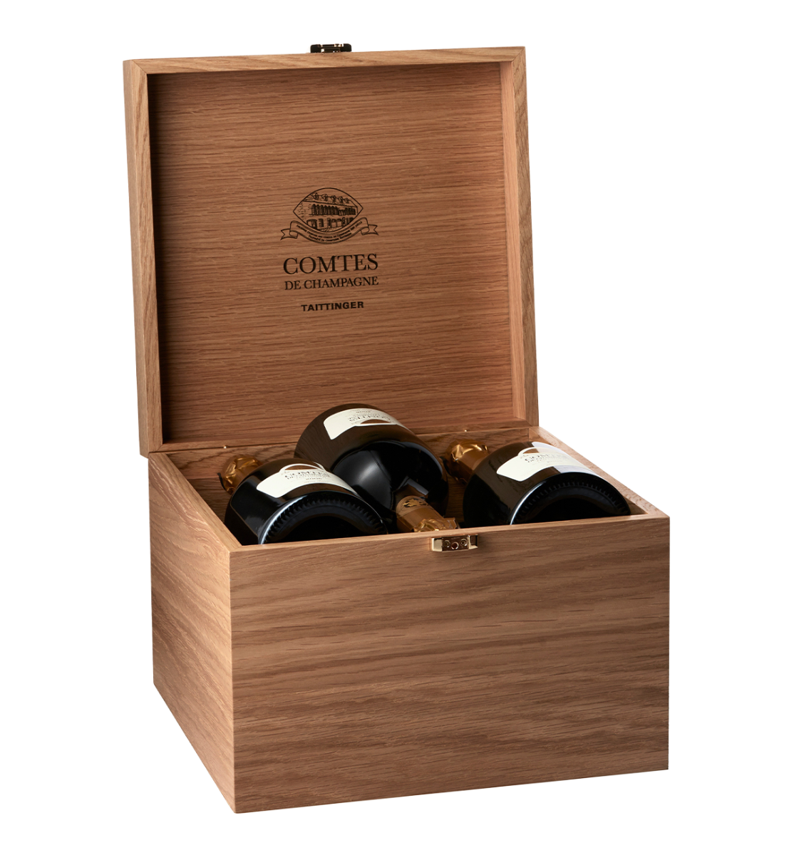 6 flasker Taittinger Comtes de Champagne 2006 i original trækasse