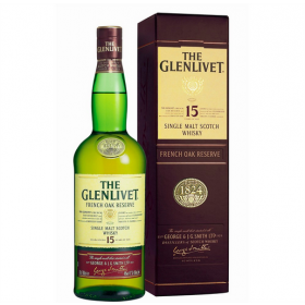 Glenlivet Single Malt 15 års Whisky 40% 70 cl.